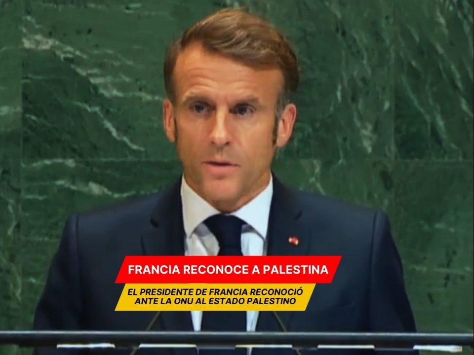 Francia reconoce ante la ONU al Estado Palestino