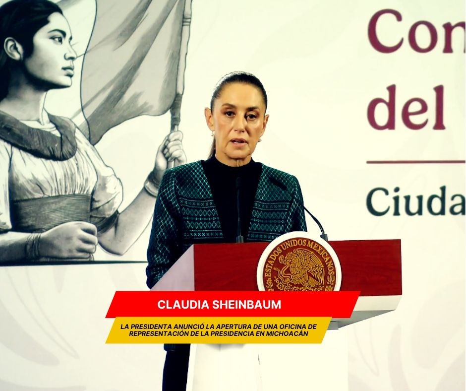 Sheinbaum anuncia plan  Michoacán por la paz y la justicia