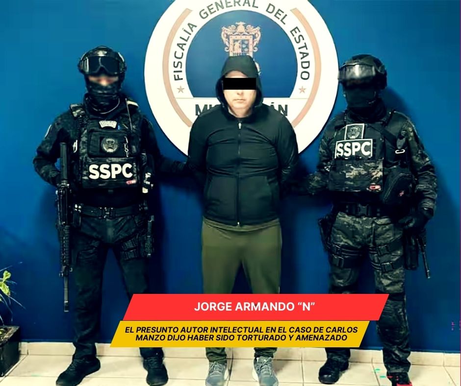 Presunto autor intelectual en el caso Manzo, niega vínculo criminal