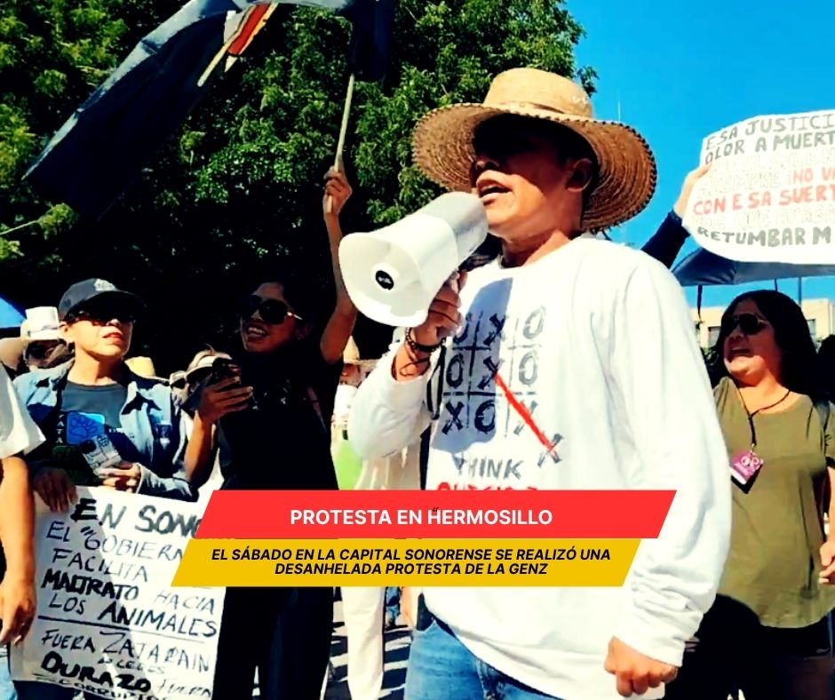 En Hermosillo protestan por homicidio del alcalde de Uruapan