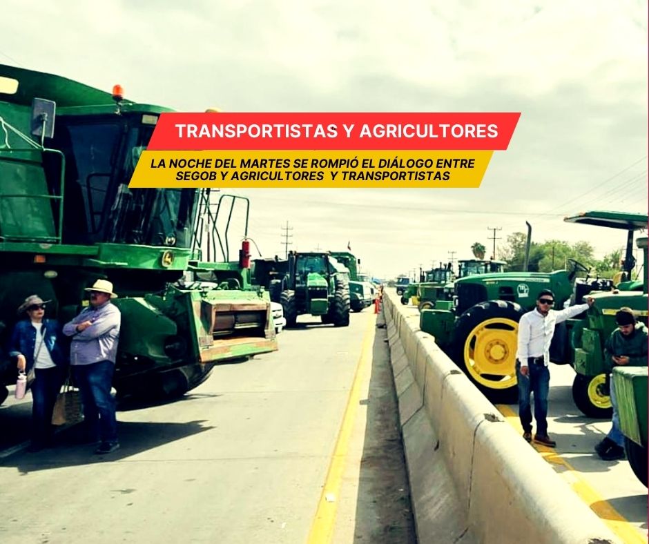 Transportistas y agricultores rompen diálogo con Segob