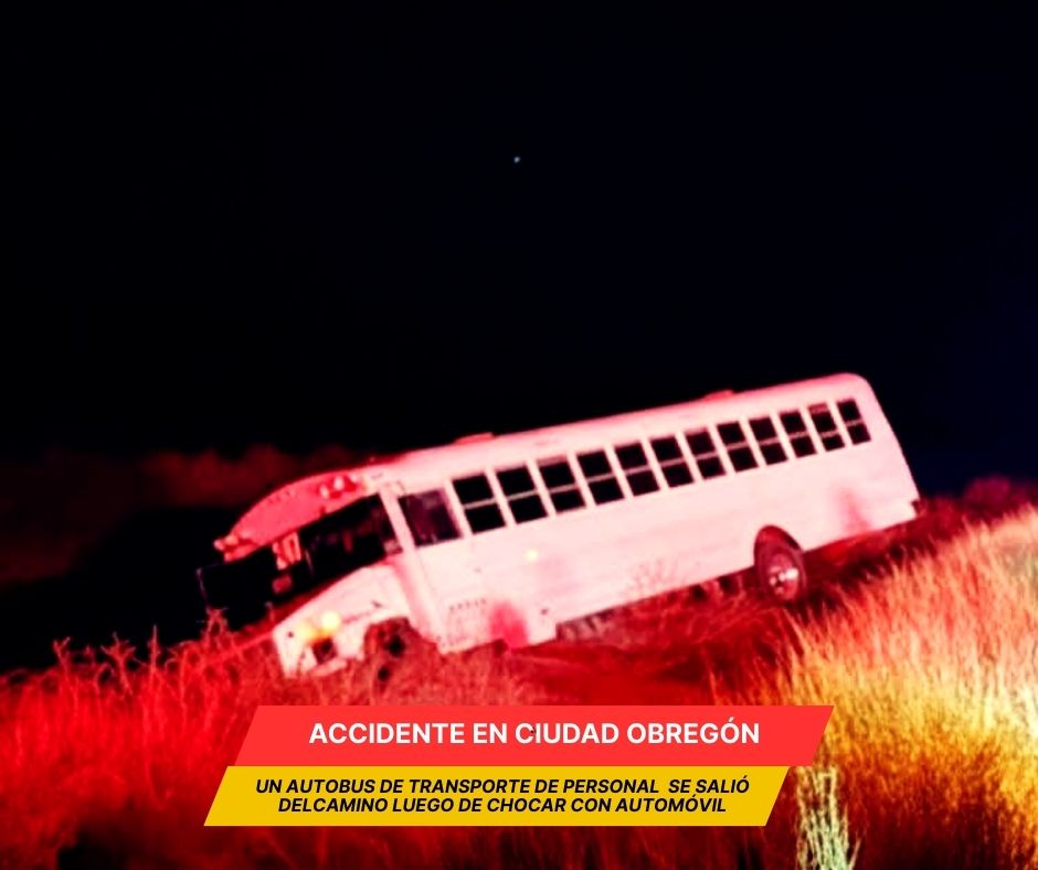 Choque en Ciudad Obregón deja 20 personas lesionadas