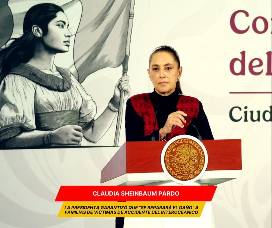Sheinbaum promete reparación integral de daños