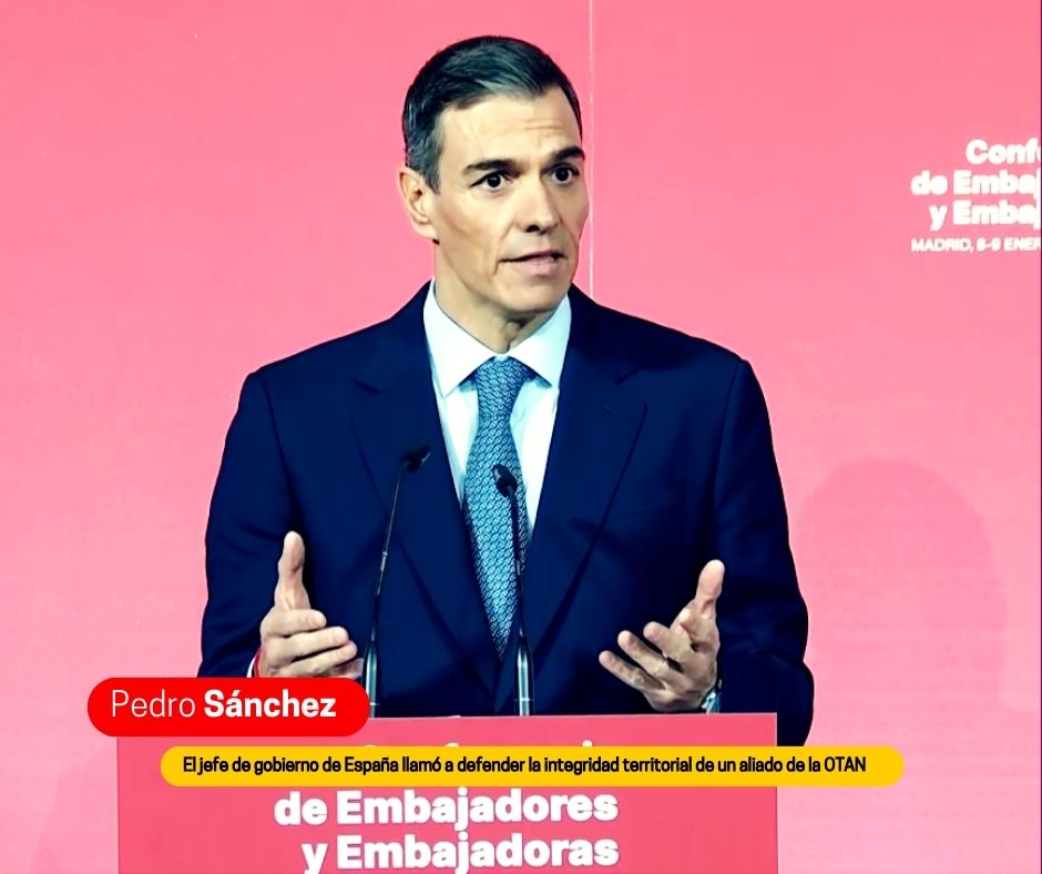 Sánchez llama a "no callar" ante amenaza de Trump sobre Groenlandia