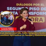 Lorenia Valles realizó intensa gira por el Sur de Sonora