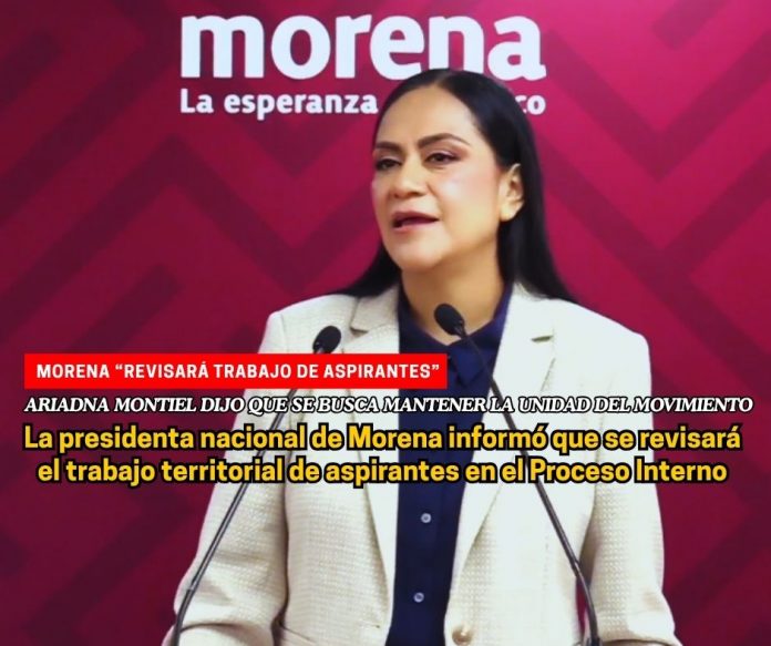 Morena revisará el trabajo territorial de las y los aspirantes