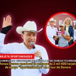 Durazo cumple al apoyar a 16 mil familias vulnerables en todo Sonora