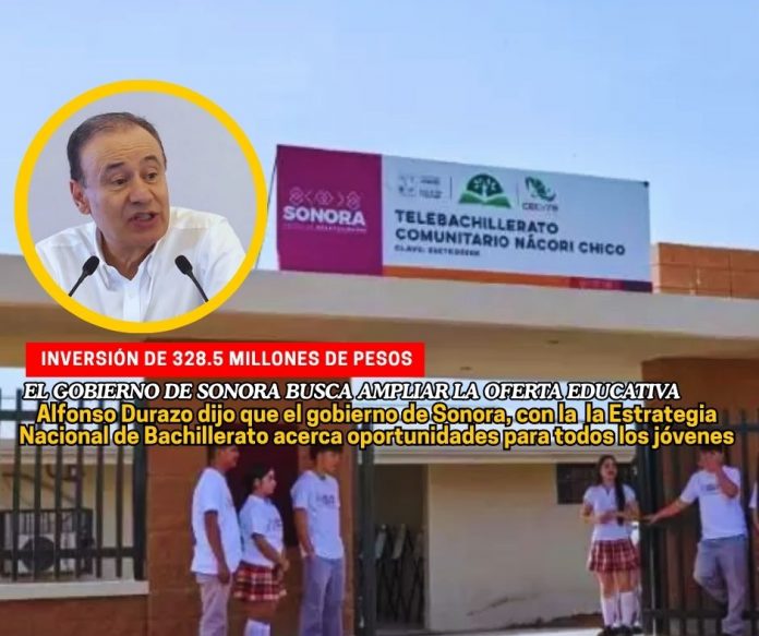Sonora ampliará cobertura de educación media superior
