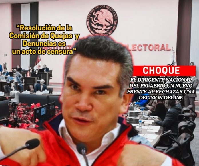 Alito Moreno agudiza confrontación con Morena y el INE