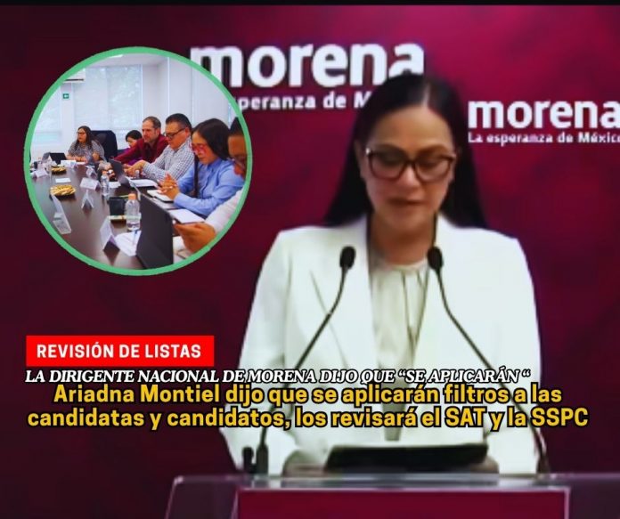 Morena revisa listas de registro de aspirantes en el Proceso Interno