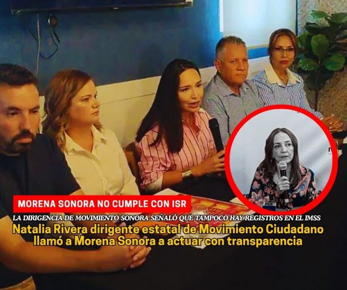 MC llama a Morena Sonora a transparentarsus obligaciones fiscales