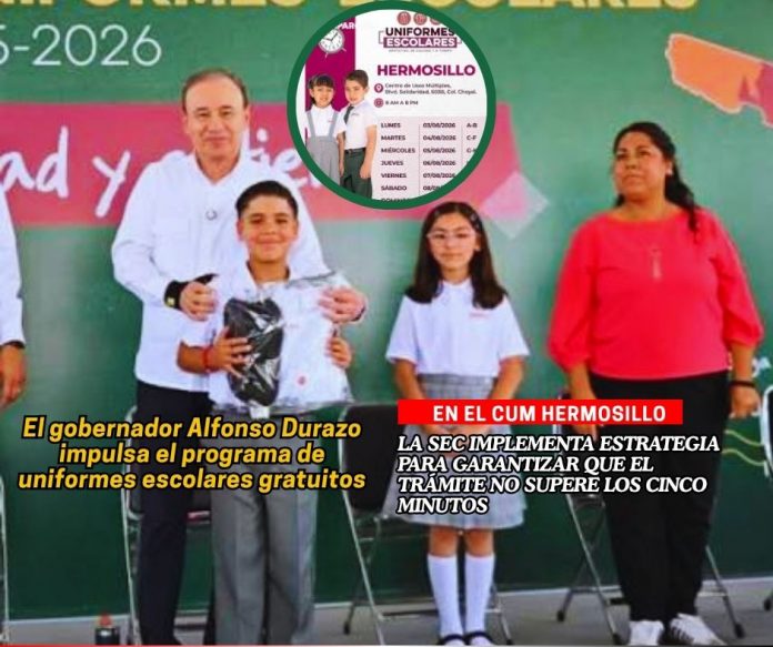 En Hermosillo arranca entrega de uniformes escolares gratuitos